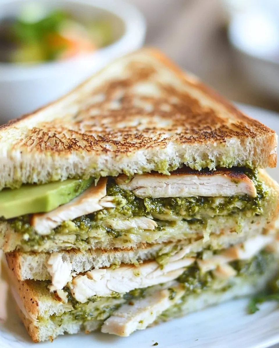 Easy Turkey Pesto Avocado Sandwich photo