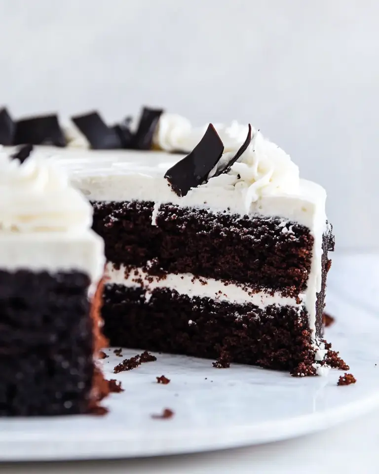 Homemade Tuxedo Cake photo