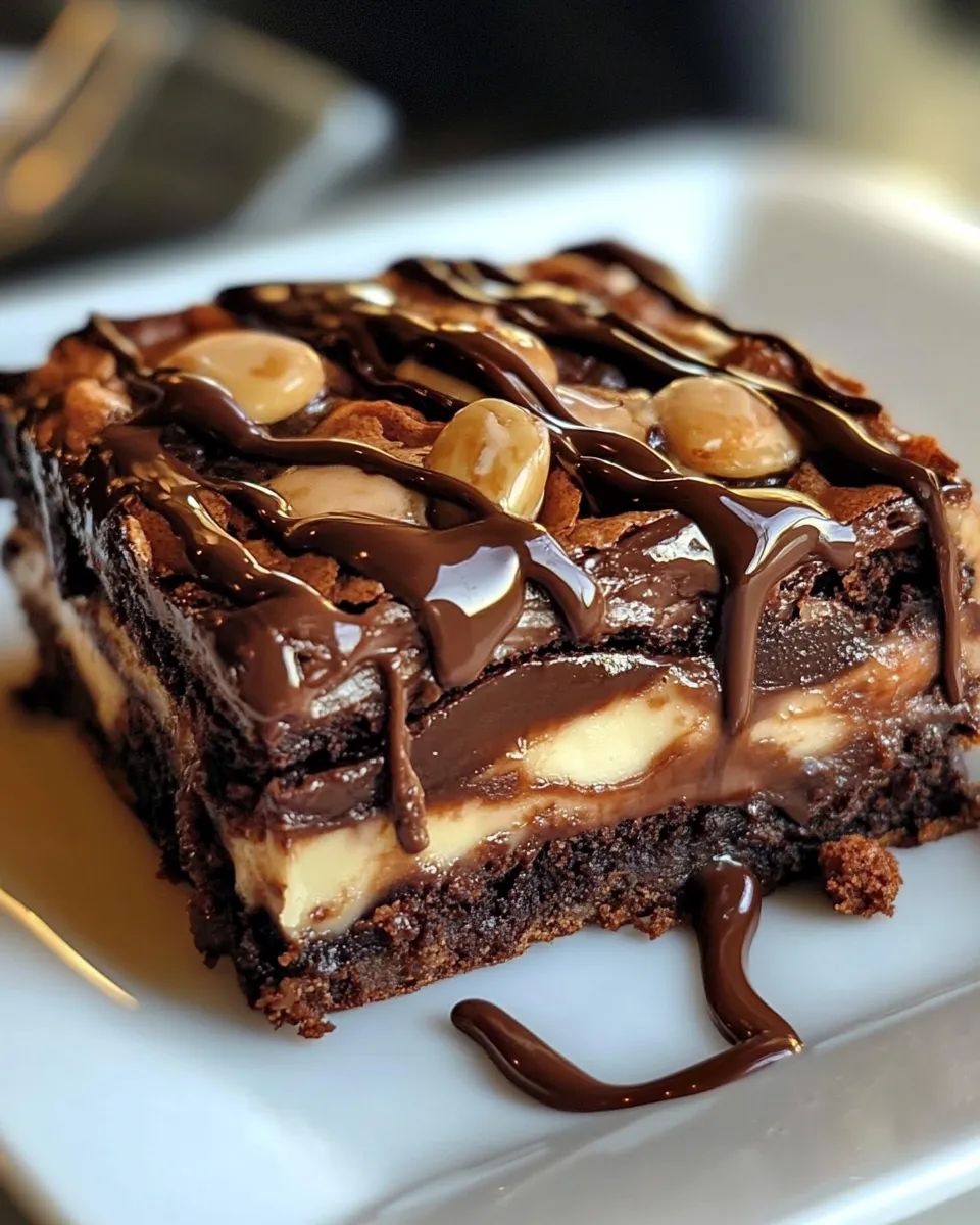 Best Twix Brownies shot