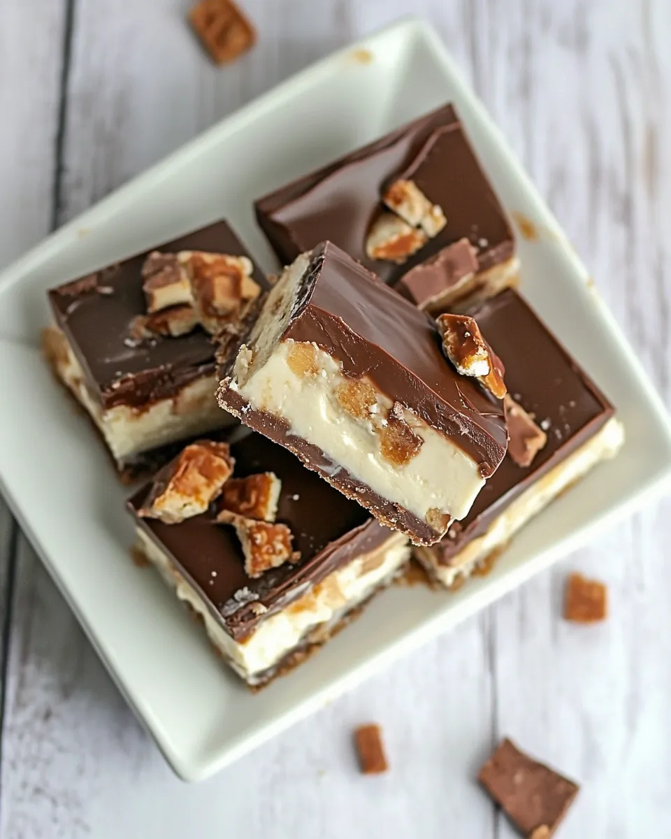 Homemade Twix Cheesecake Bars photo