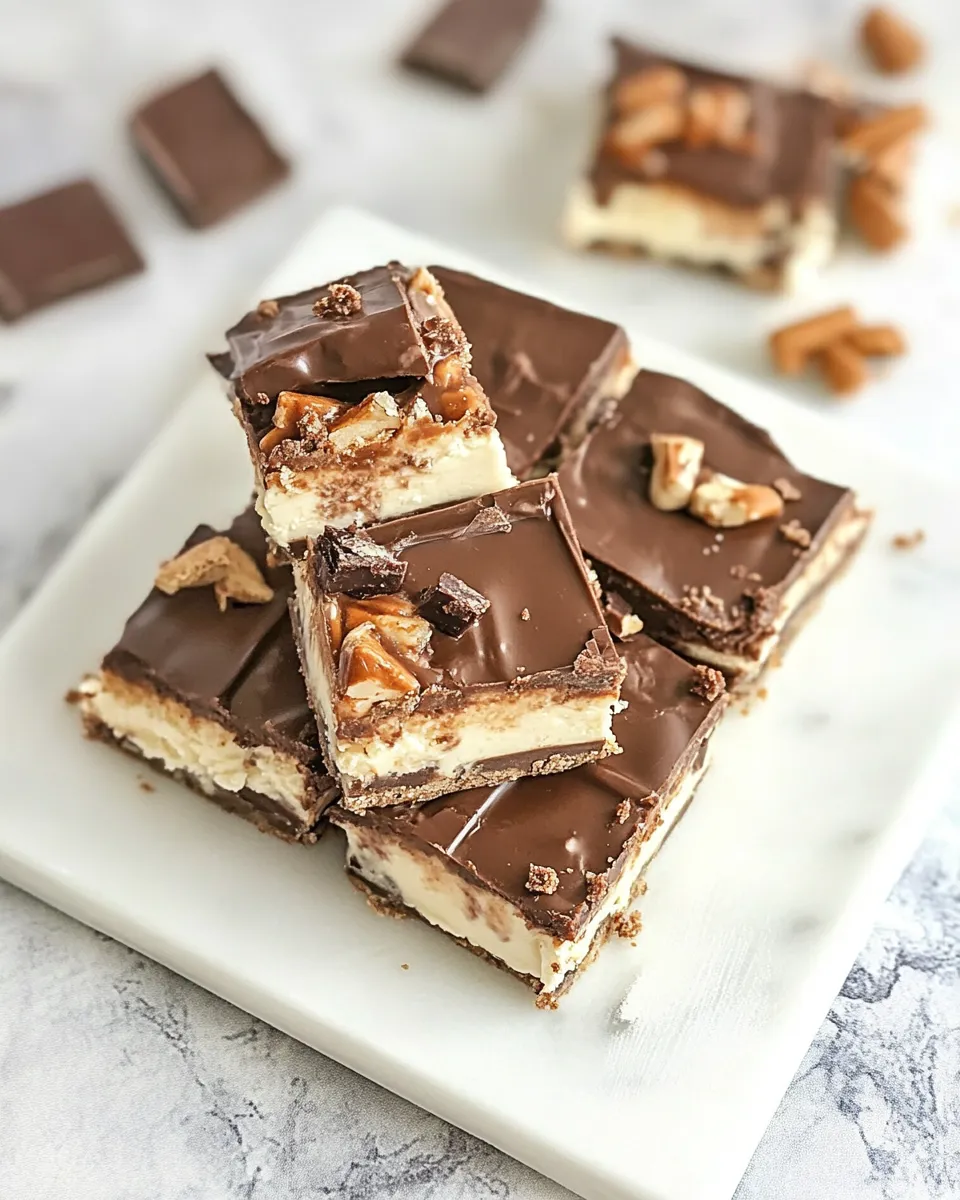 Classic Twix Cheesecake Bars image