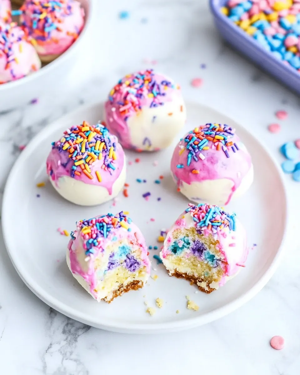 Homemade Unicorn Cheesecake Bites photo