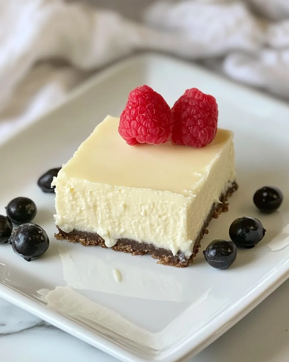 Homemade Vanilla Bean Cheesecake Bars photo