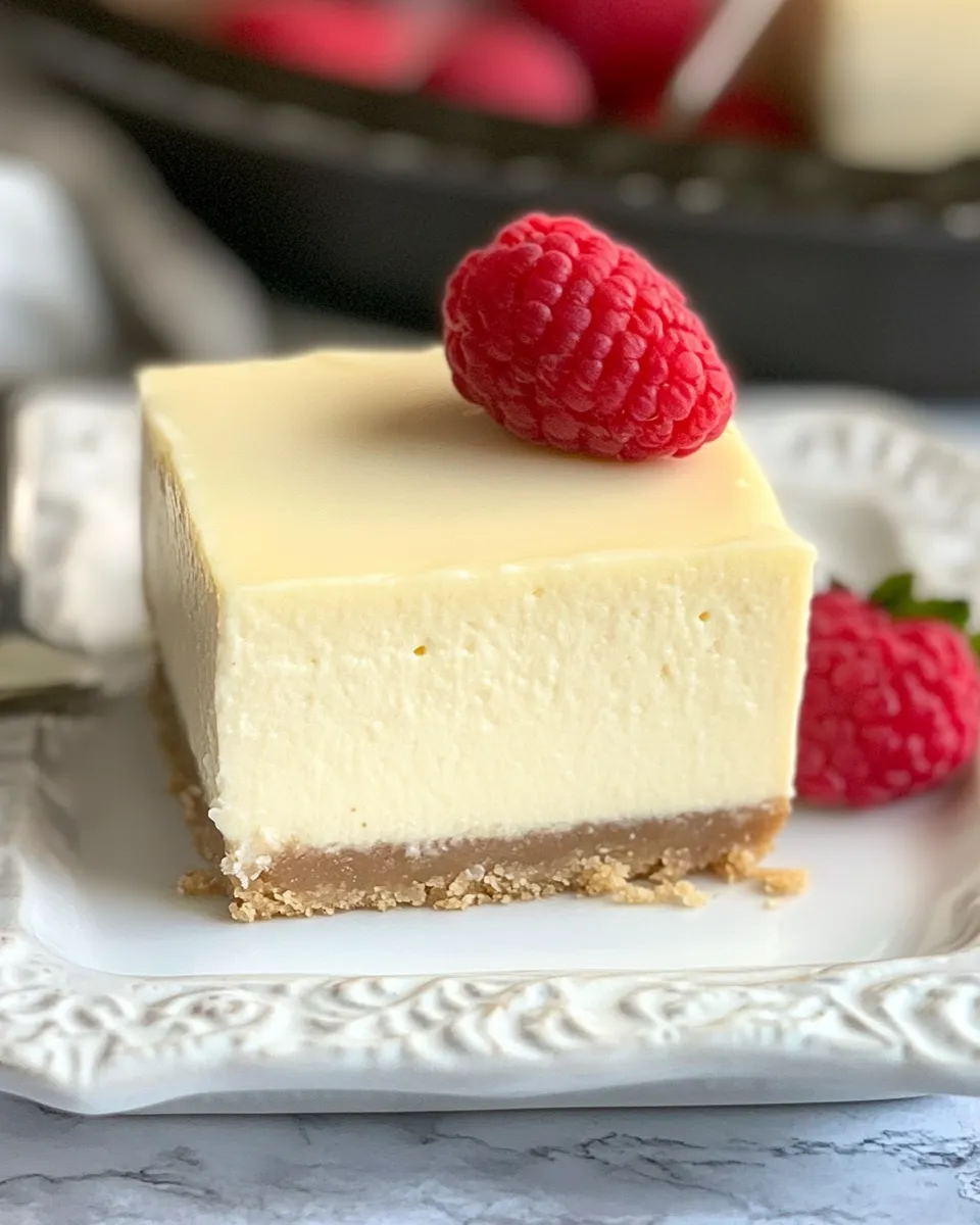 Classic Vanilla Bean Cheesecake Bars image