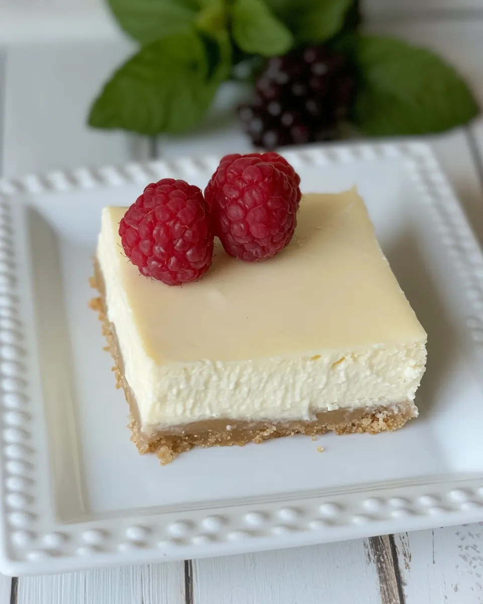 Easy Vanilla Bean Cheesecake Bars recipe photo