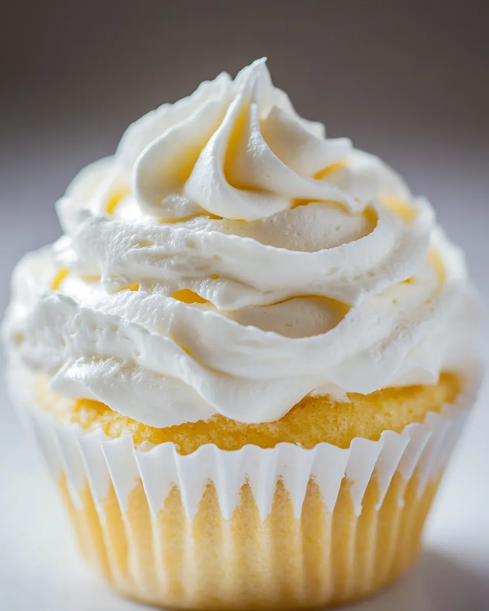 Delicious Vanilla Buttercream Frosting shot