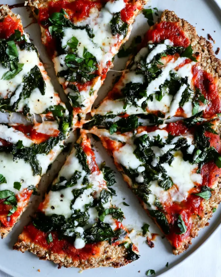 Homemade Vegan Cauliflower Crust Pizza photo