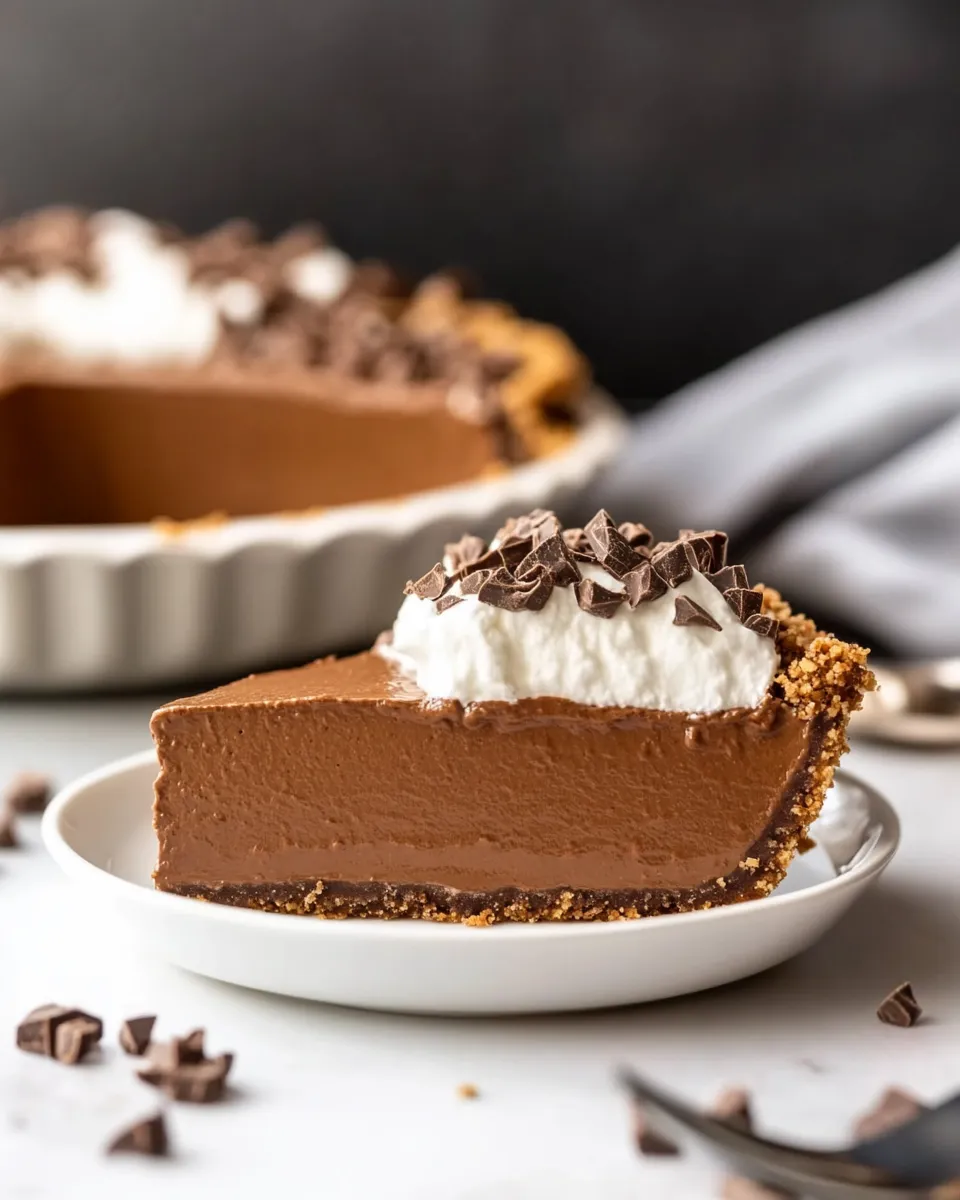 Homemade Vegan Chocolate Pie (No-Bake) photo