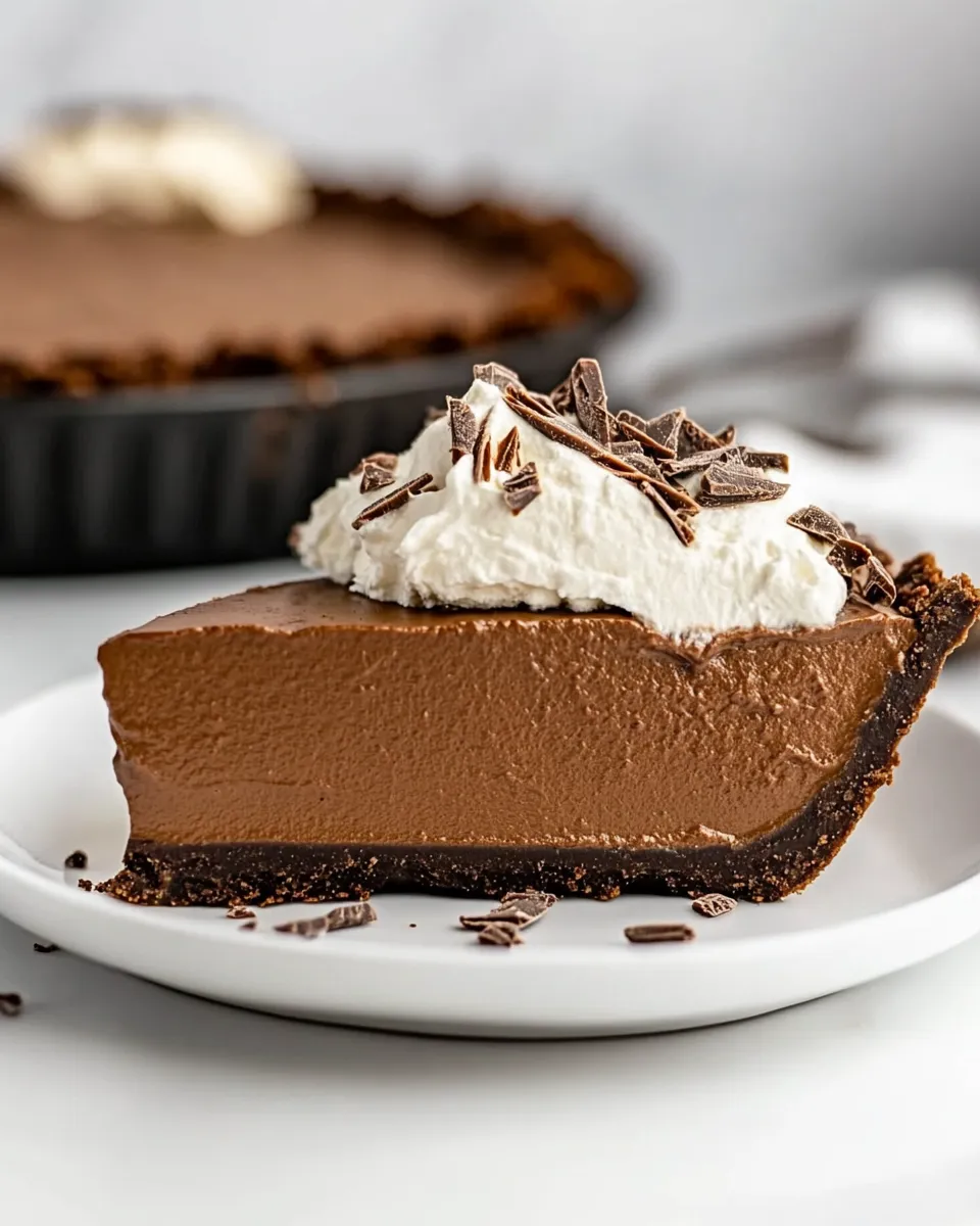 Classic Vegan Chocolate Pie (No-Bake) image