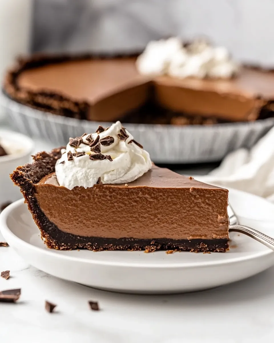Easy Vegan Chocolate Pie (No-Bake) recipe photo