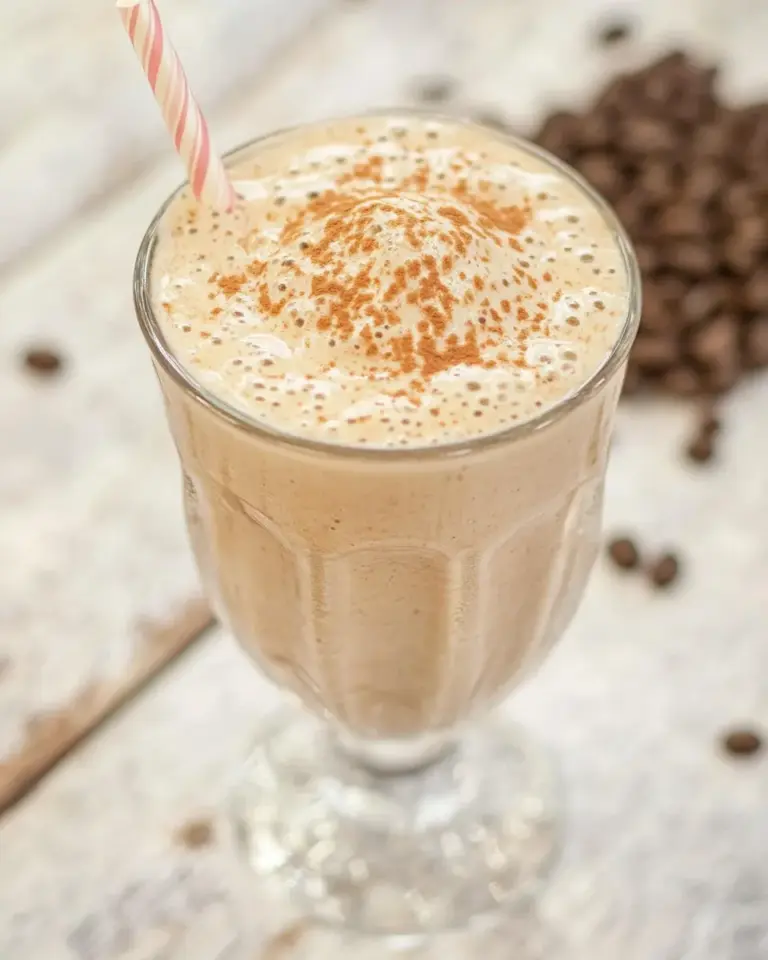 Homemade Vegan Coffee Milkshake photo
