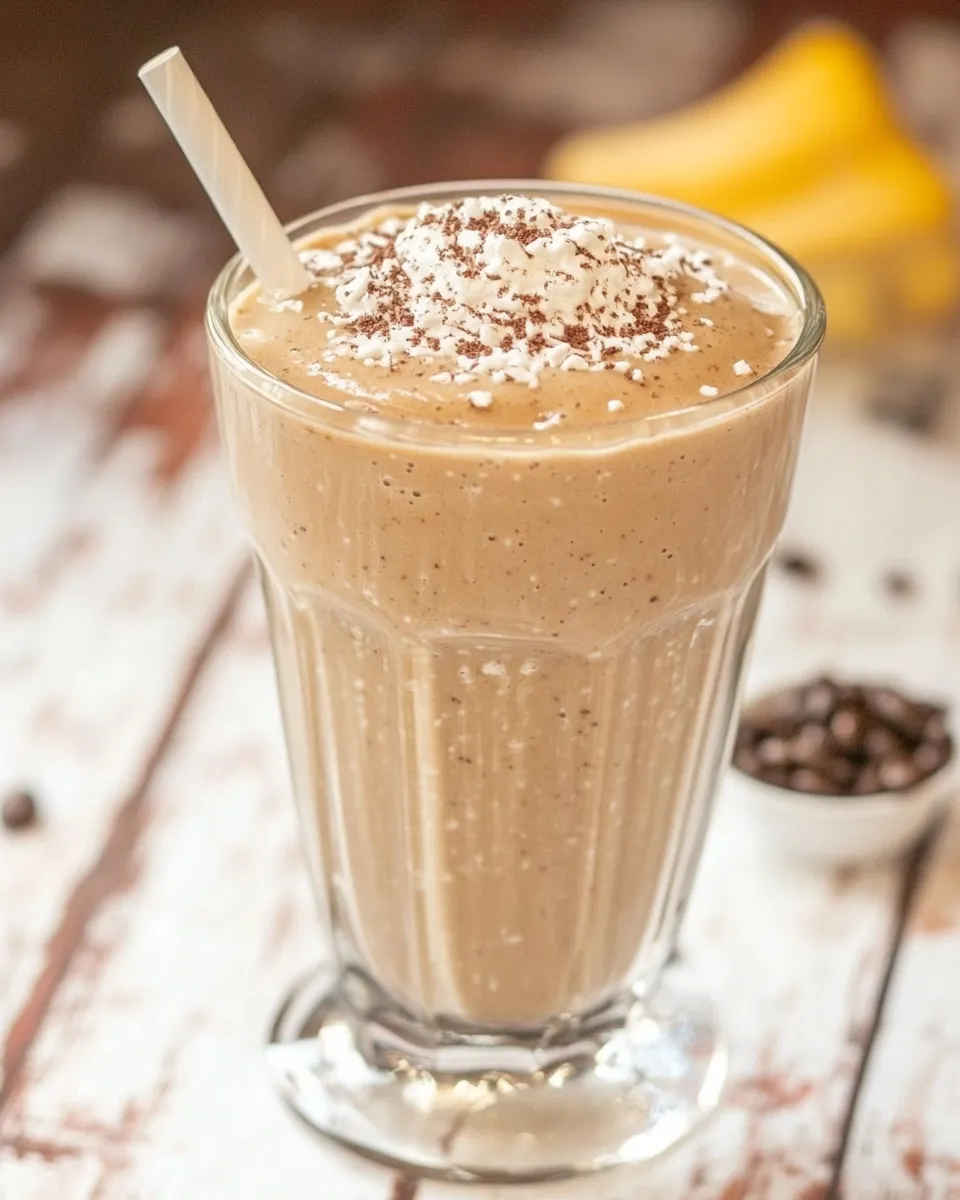 Delicious Vegan Coffee Milkshake shot