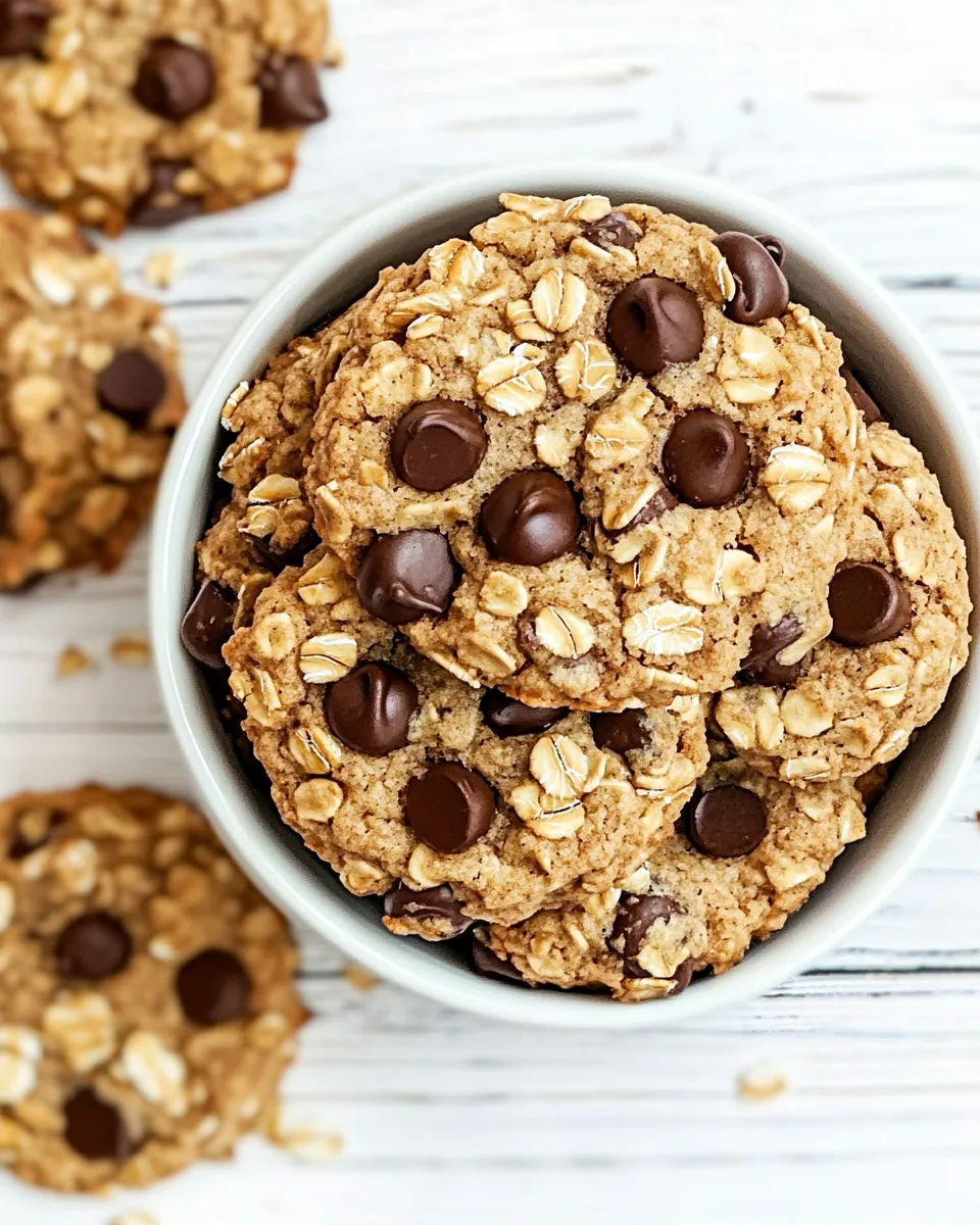 Classic Vegan Oatmeal Chocolate Chip Cookies image