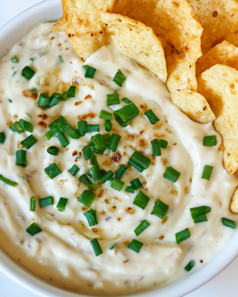 Delicious Vegan Onion Dip dish photo