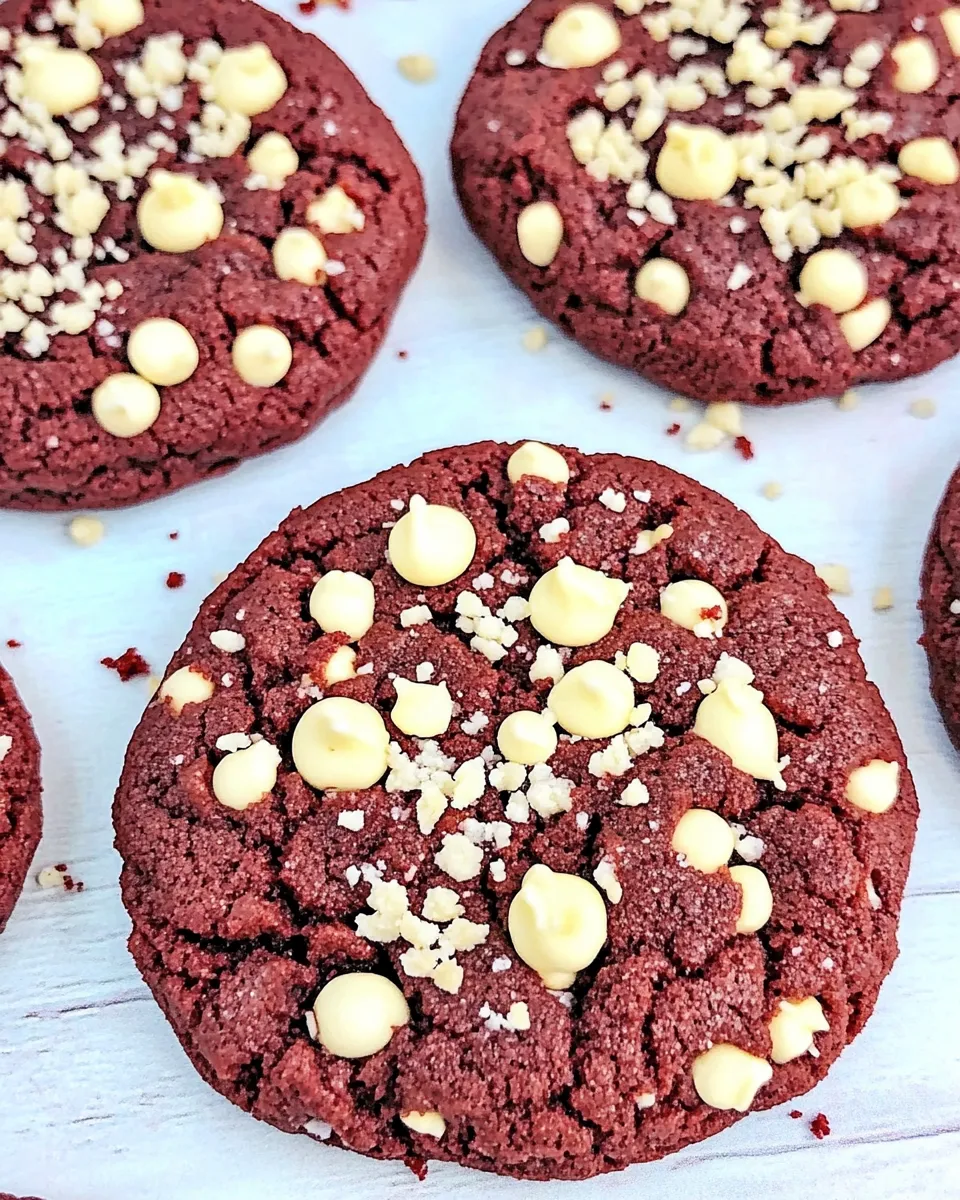 Delicious Vegan Red Velvet Cookies shot
