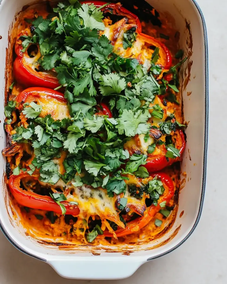 Homemade Vegan Stuffed Pepper Casserole with Spicy Sunflower Cheese photo