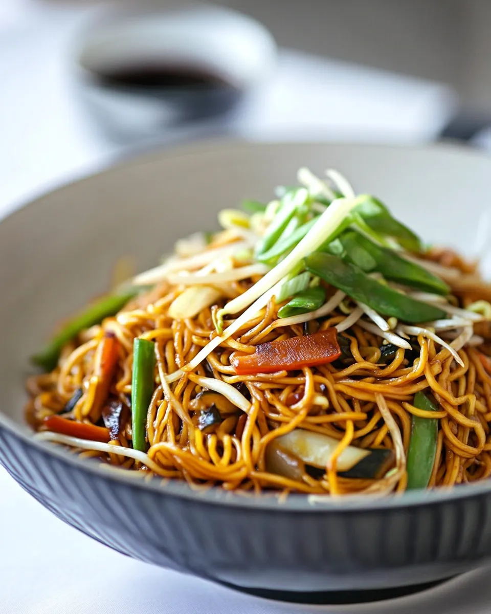 Homemade Vegetable Chow Mein photo