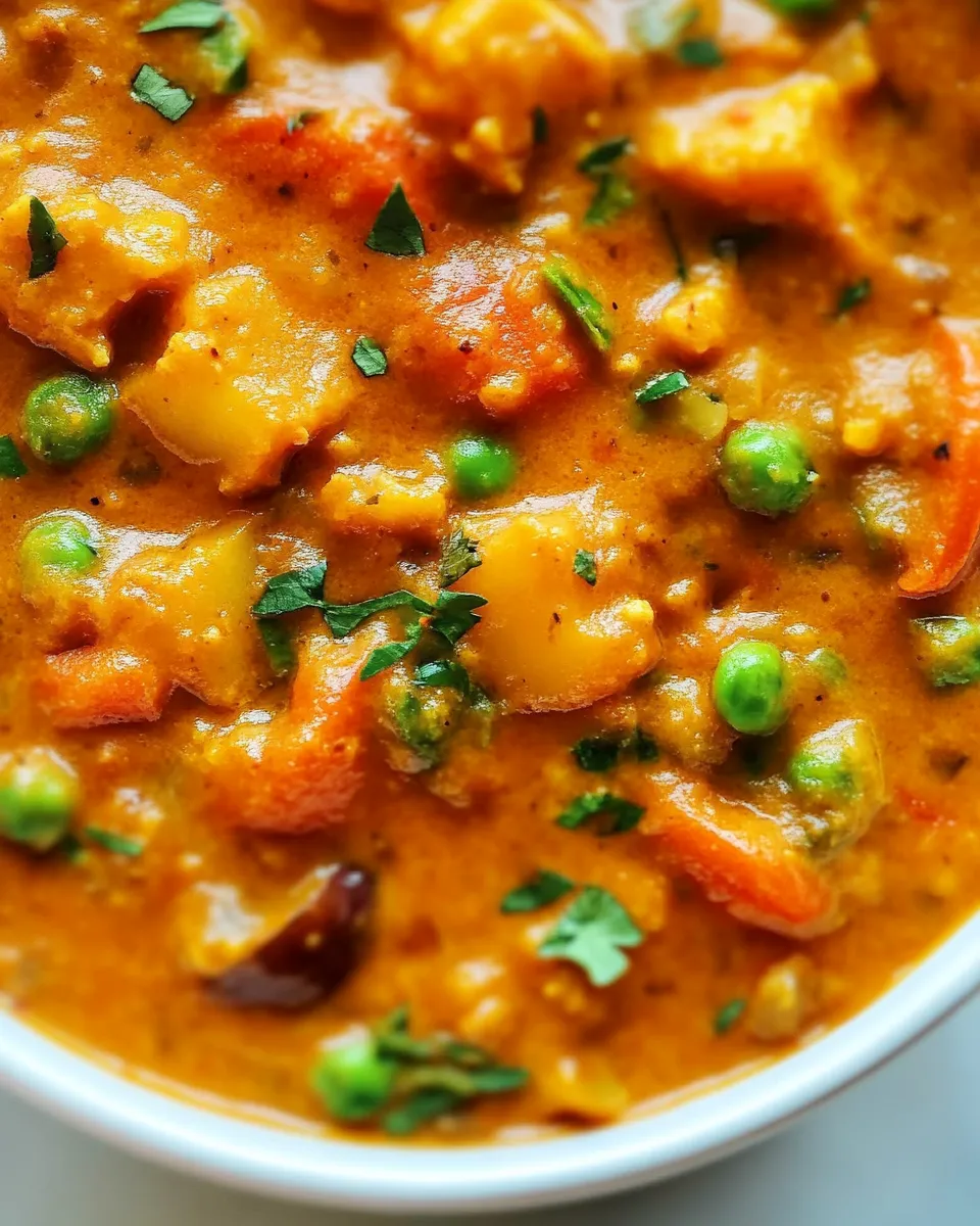 Delicious Vegetable Curry shot