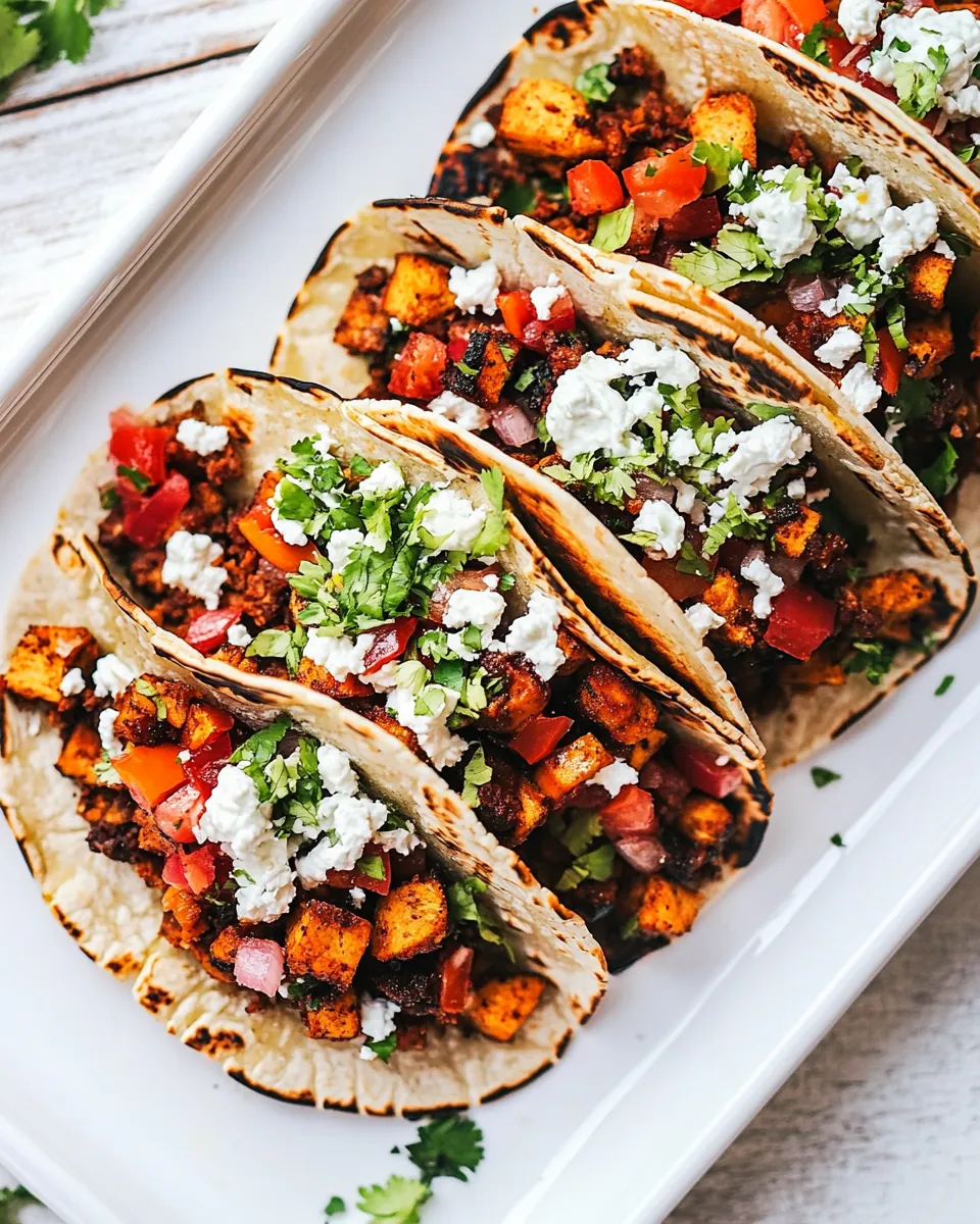 Homemade Vegetarian Tacos recipe photo