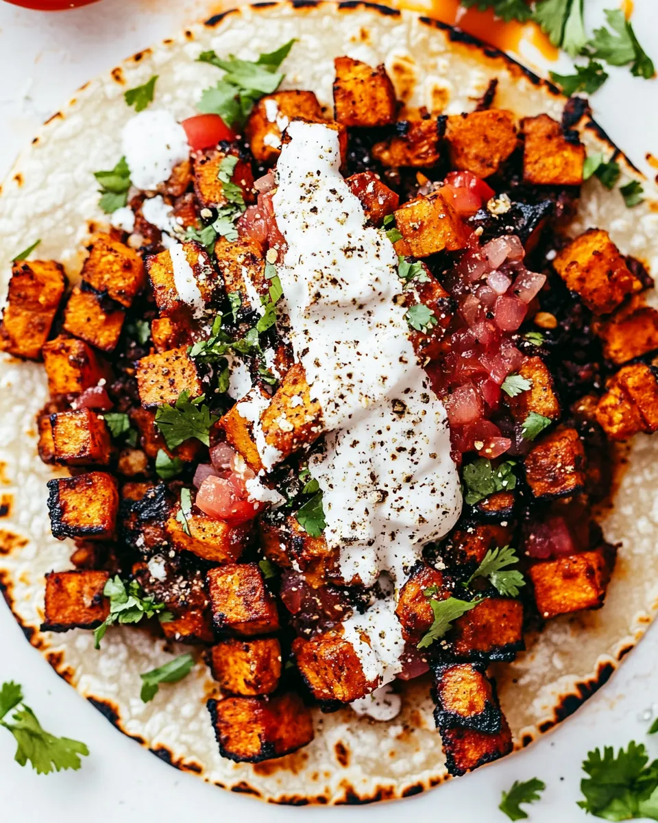 Quick Vegetarian Tacos shot