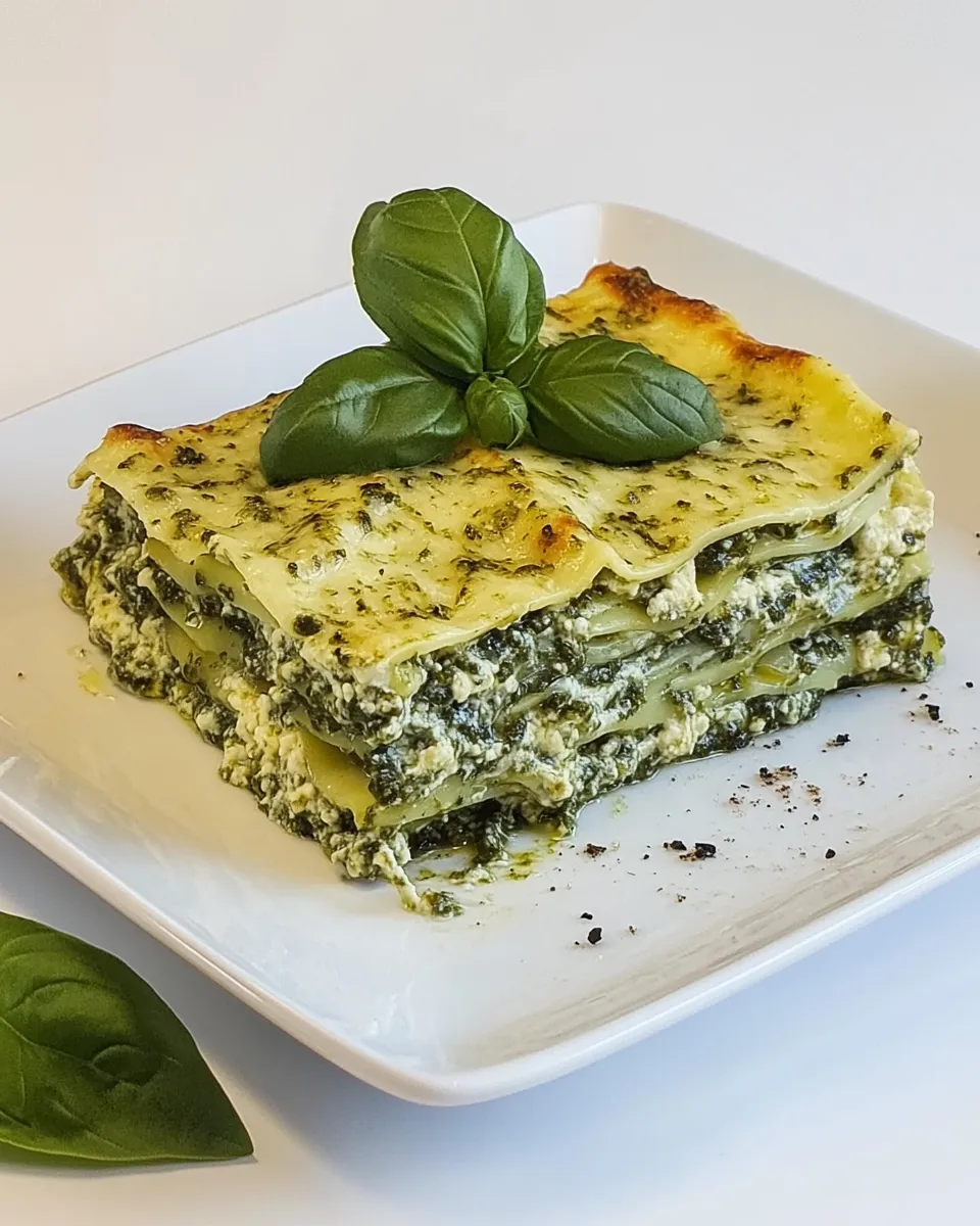 Classic Veggie Pesto & Spinach Lasagna image