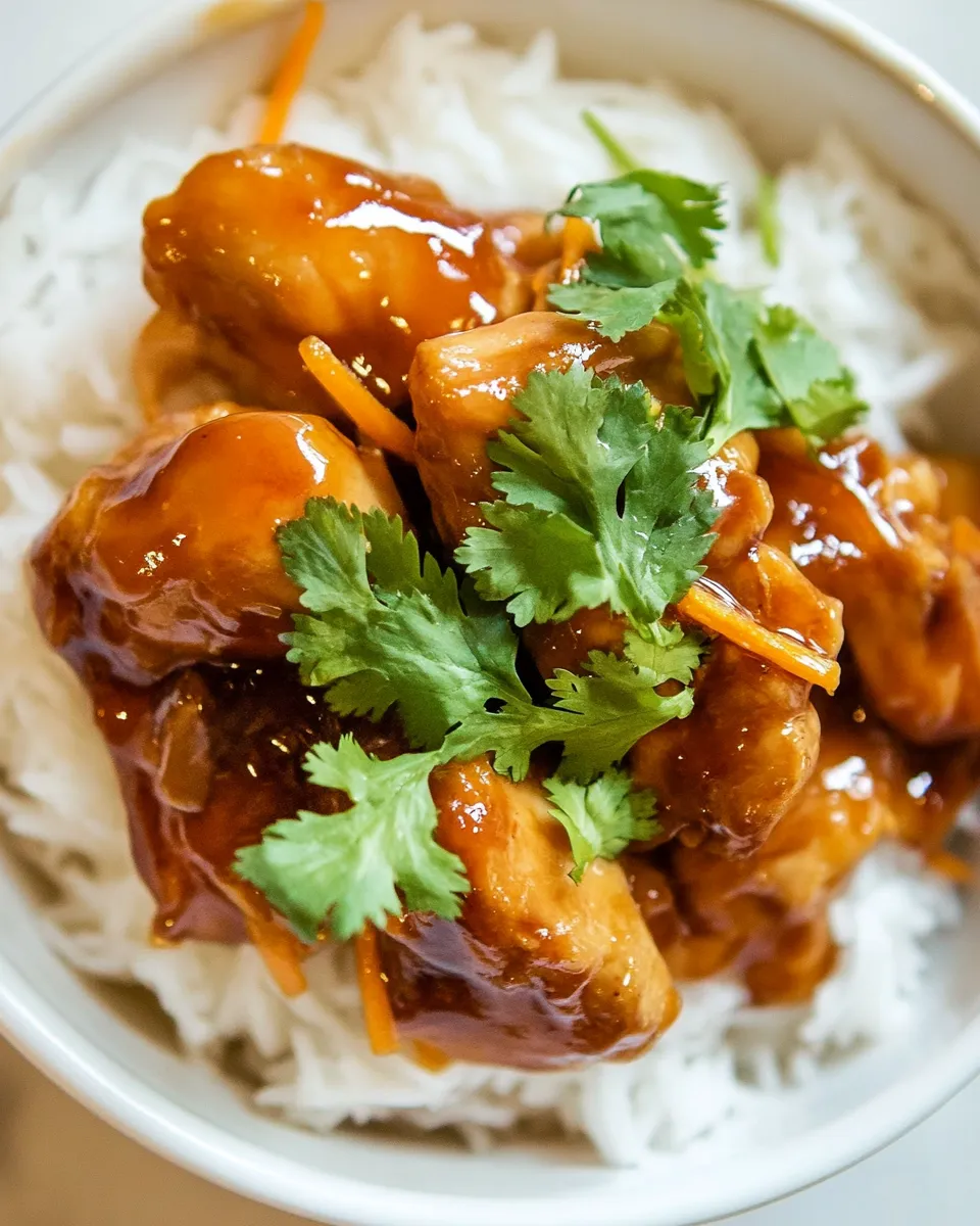 Delicious Vietnamese Caramel Chicken shot