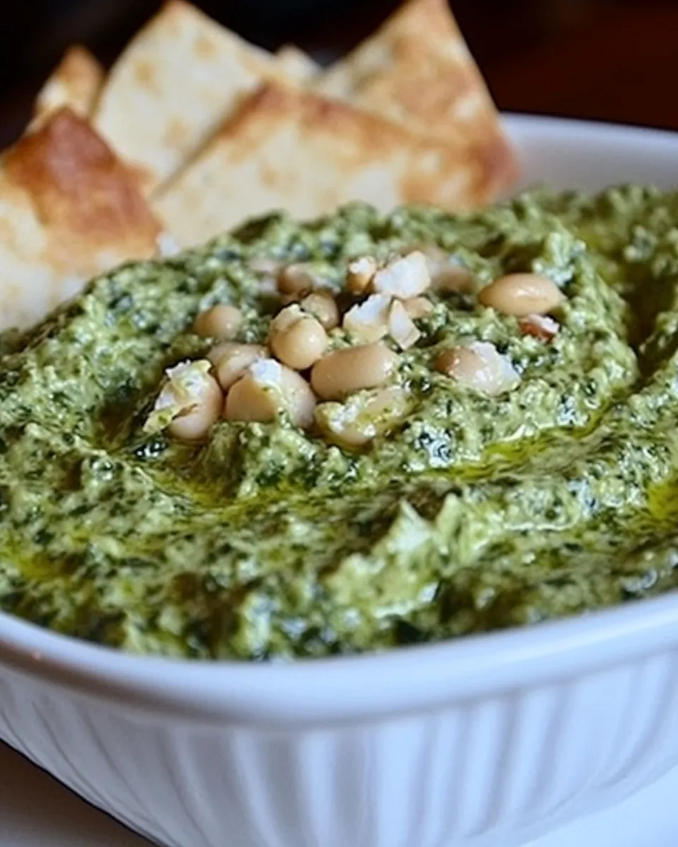 Homemade White Bean & Kale Pesto Dip photo