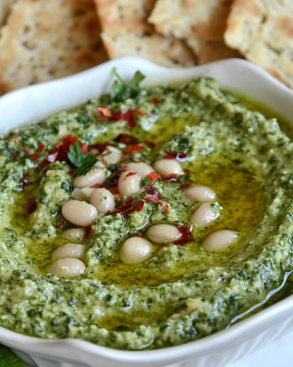 Easy White Bean & Kale Pesto Dip recipe photo
