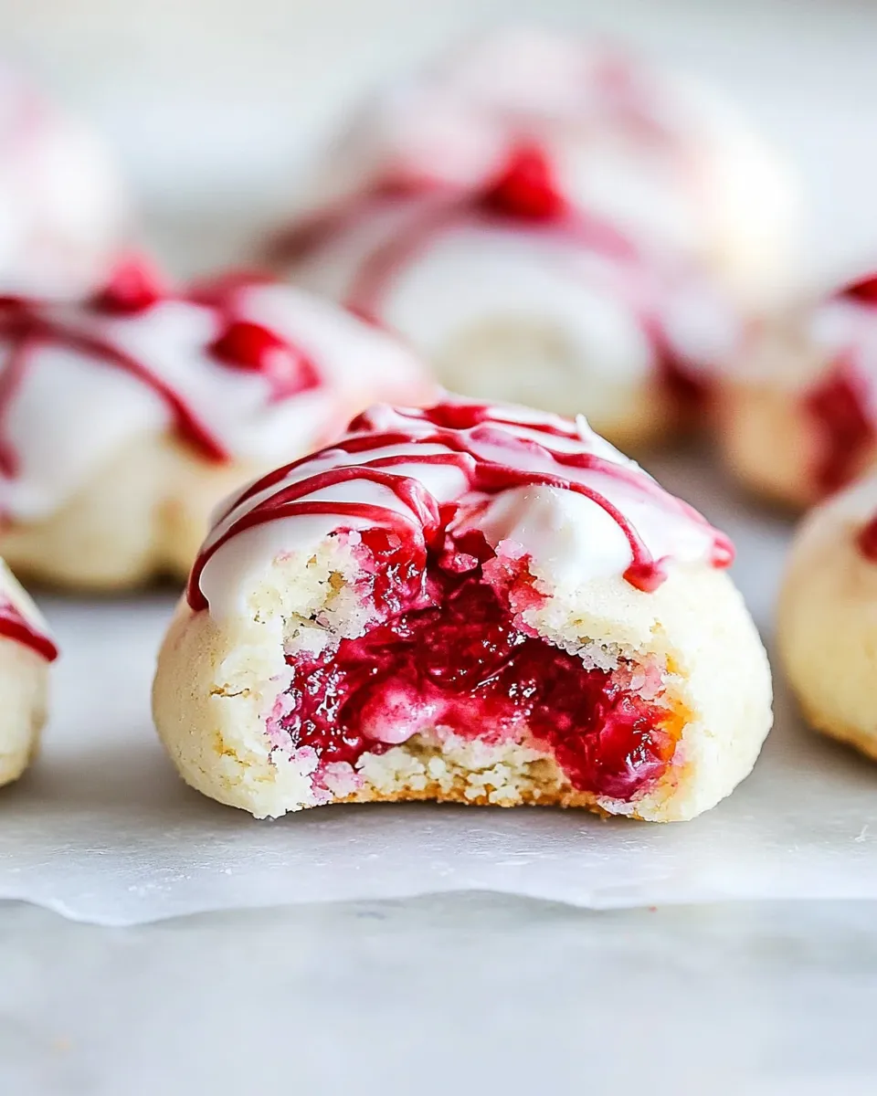 Classic White Chocolate Cherry Shortbread Cookies image
