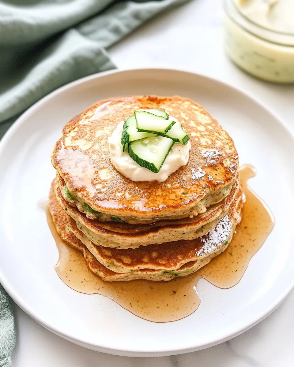 Delicious Whole Wheat Zucchini Pancakes shot