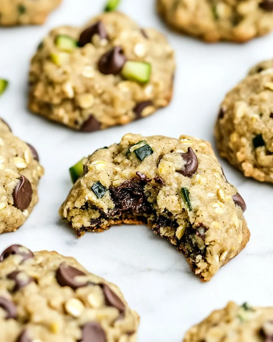 Easy Zucchini Oat Chocolate Chip Cookies recipe photo