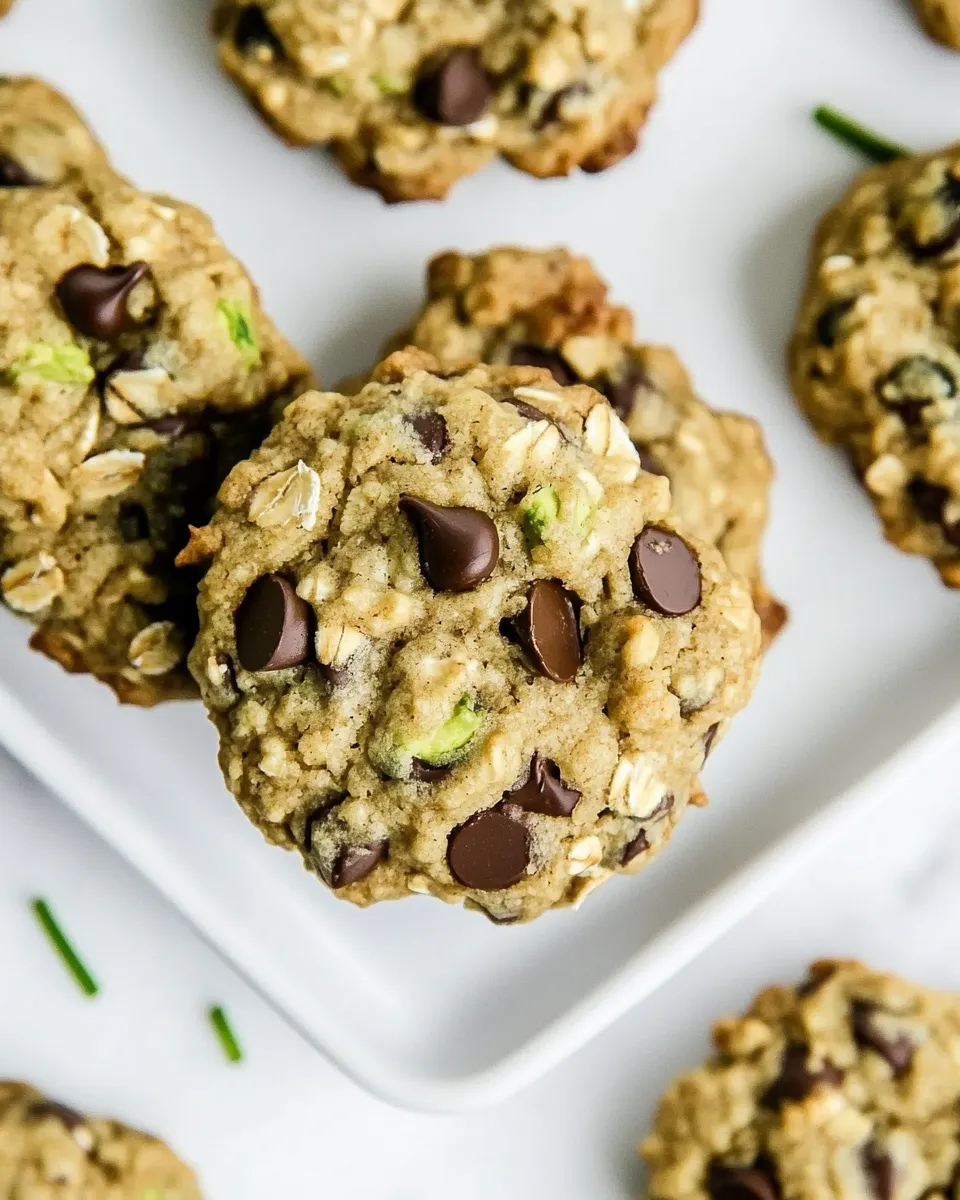 Delicious Zucchini Oat Chocolate Chip Cookies shot